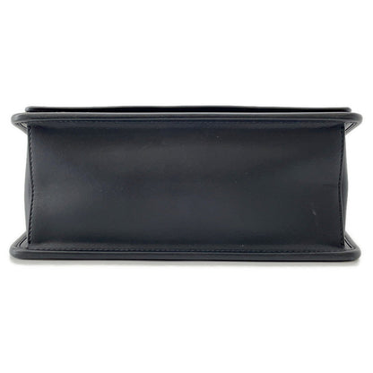 FENDI Zucca Canayev Handbag Black/Brown8BT284 Leather Velvet