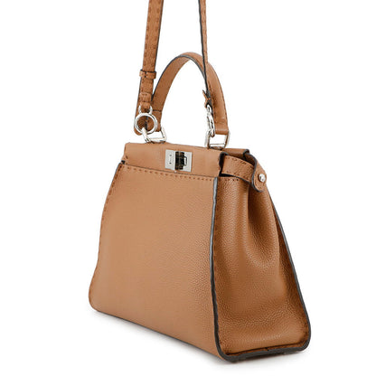 FENDI Selleria Peekaboo Brown8BN226 Leather Size regular
