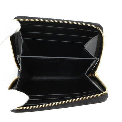CELINE Triomphe Compact Zipped Wallet Black10B663BFU Leather