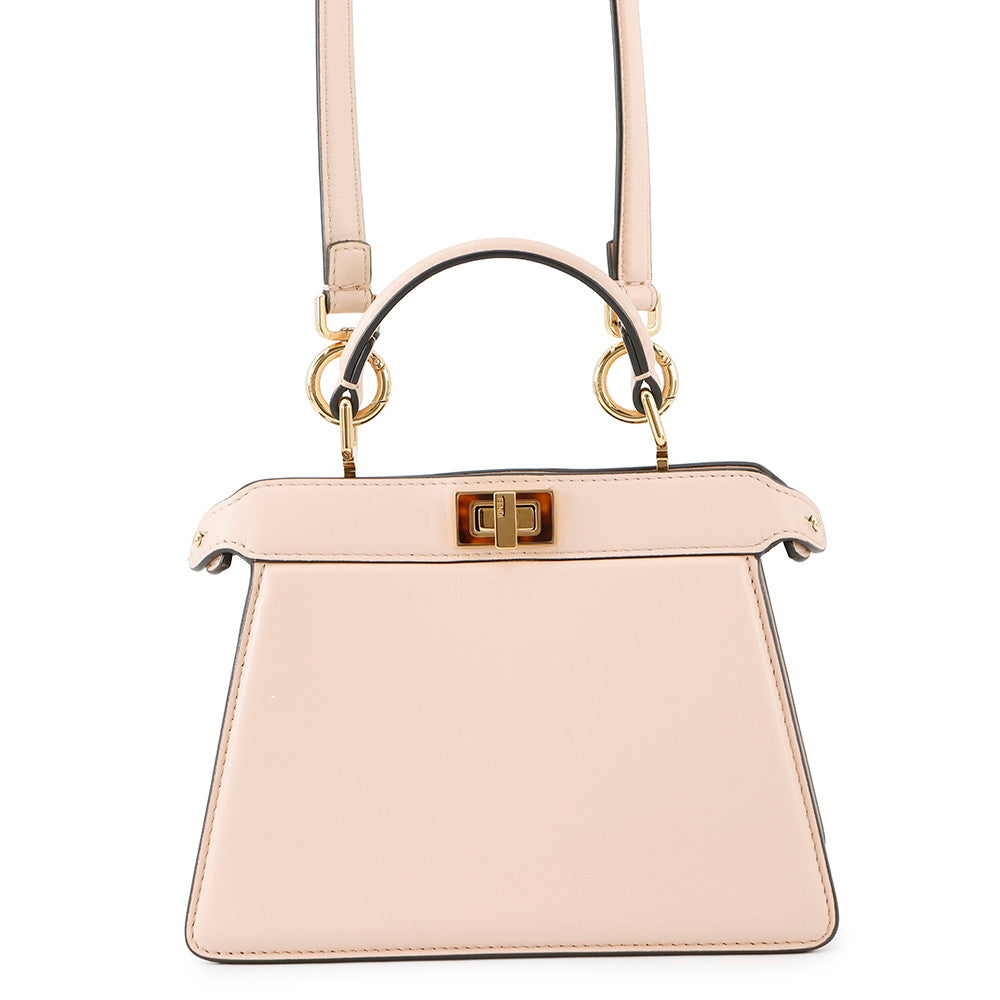 FENDI Peekaboo Icy You Beige8BN335 Leather Size Petit (Mini)