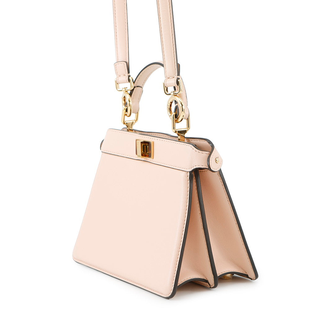 FENDI Peekaboo Icy You Beige8BN335 Leather Size Petit (Mini)