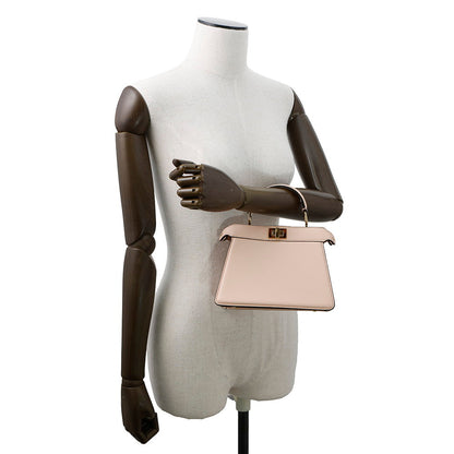FENDI Peekaboo Icy You Beige8BN335 Leather Size Petit (Mini)