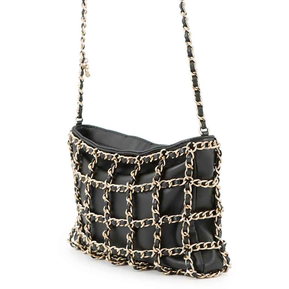 CHANEL Cruise Collection 2WAY Chain Shoulder Bag BlackAS1622 Lambskin