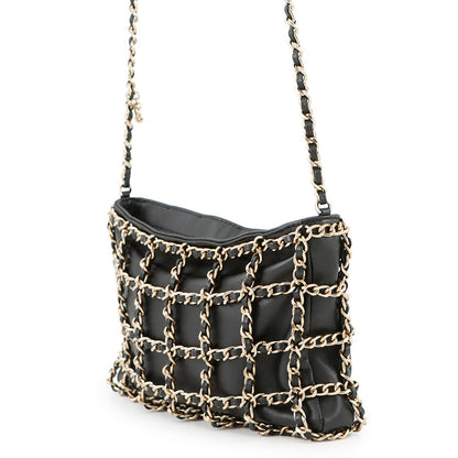 CHANEL Cruise Collection 2WAY Chain Shoulder Bag BlackAS1622 Lambskin