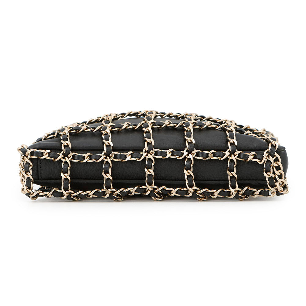 CHANEL Cruise Collection 2WAY Chain Shoulder Bag BlackAS1622 Lambskin