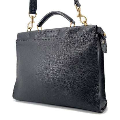 FENDI Peekaboo Selleria Fit Bugs Eye Monster Black7VA406 Leather
