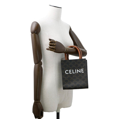 CELINE Triomphe Vertical Cabas Tan194372 PVC Leather Size Mini