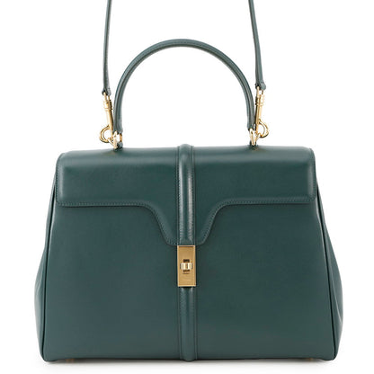 CELINE Classic 16 Seize 2-Way Handbag Green187373 Leather