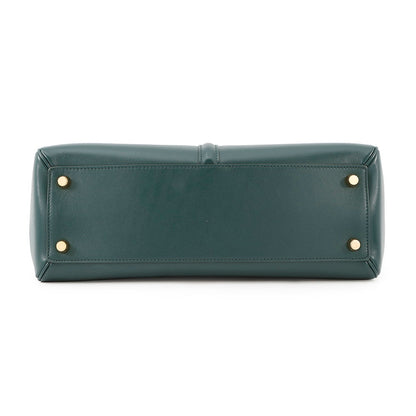 CELINE Classic 16 Seize 2-Way Handbag Green187373 Leather