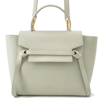 CELINE Belt bag Light Green Leather Size micro