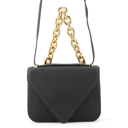 Bottega Veneta Mount Envelope Shoulder Bag Black667399 Leather