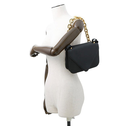 Bottega Veneta Mount Envelope Shoulder Bag Black667399 Leather