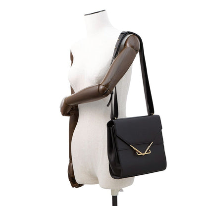 Bottega Veneta The Clip Shoulder Bag Black652391 Box Calf LeatherLeather
