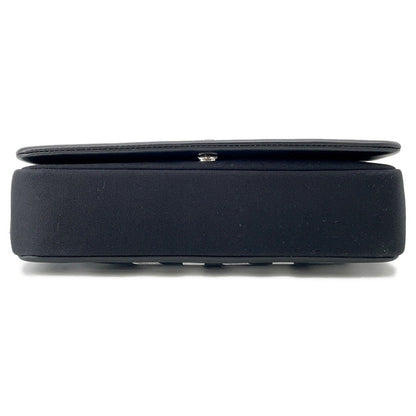 BURBERRY Roller ChainShoulder Black/White Canvas Leather