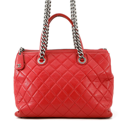 CHANEL Matelasse 2WAYBag RedA92748 Leather