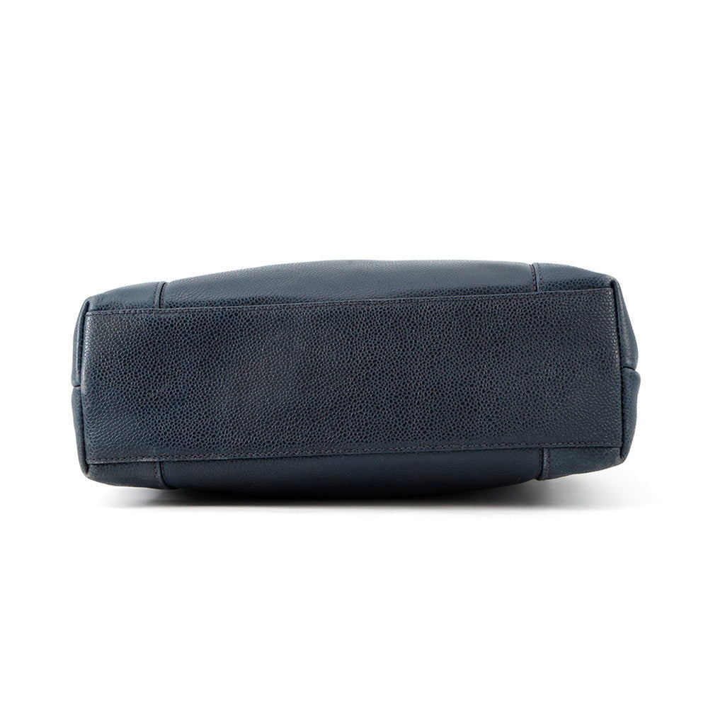 CHANEL ChainShoulder Navy Caviar Leather