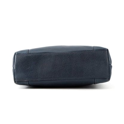 CHANEL ChainShoulder Navy Caviar Leather