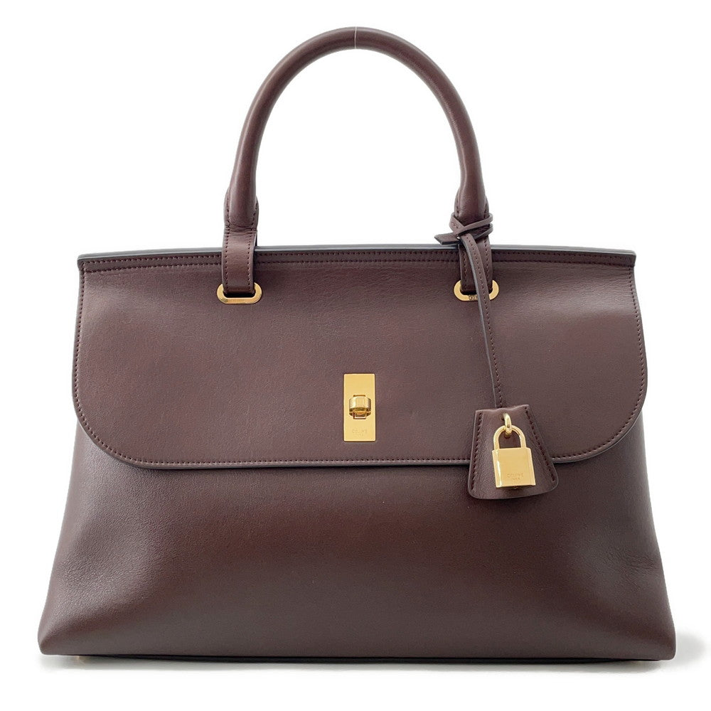 CELINE Occur 16 (Case) Soft Handbag Hickory120443GIM.19IK Leather Size Medium