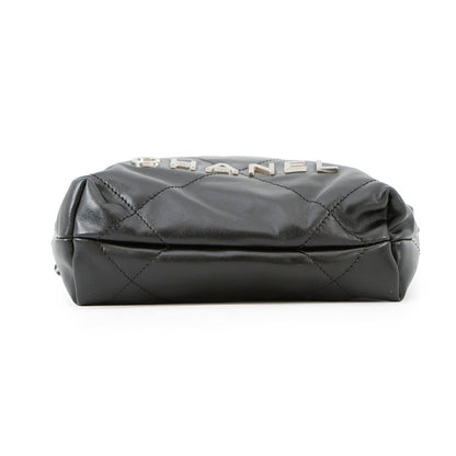 CHANEL CHANEL22 ChainShoulder Bag BlackAS3980 Shiny Calf Leather Size Mini