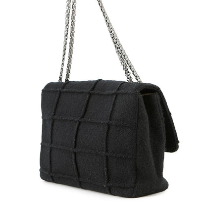 CHANEL 2.55 Chocolate Bar ChainShoulder BlackA37590 Felt