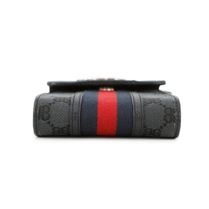 BALENCIAGA Gucci collaboration The Hacker Project phone pouch Black680130 Canvas Leather