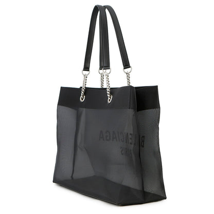 BALENCIAGA Duty Tote Bag Black741605 Mesh