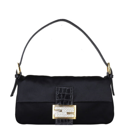 Fendi Baguette Crystal Embellished Bag