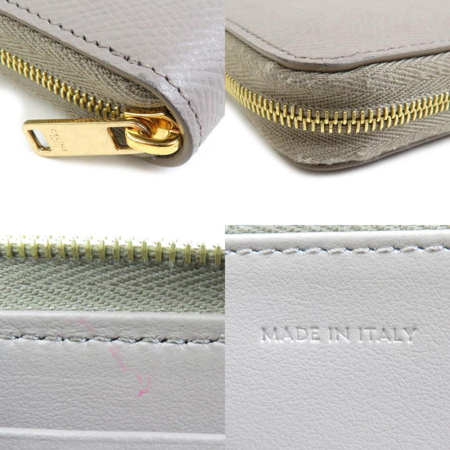 Luxury CELINE Zip Around Wallet