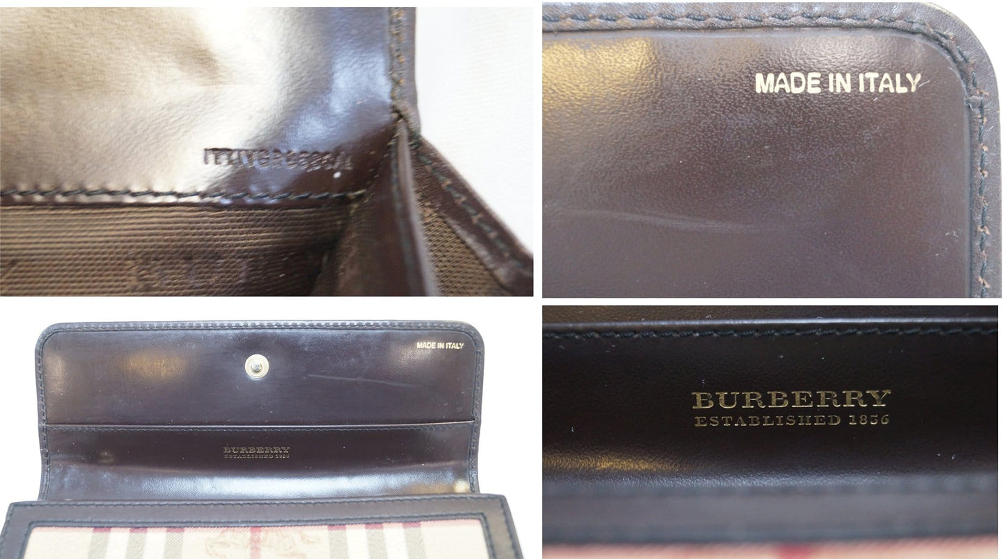 BURBERRY Haymarket check Wallet