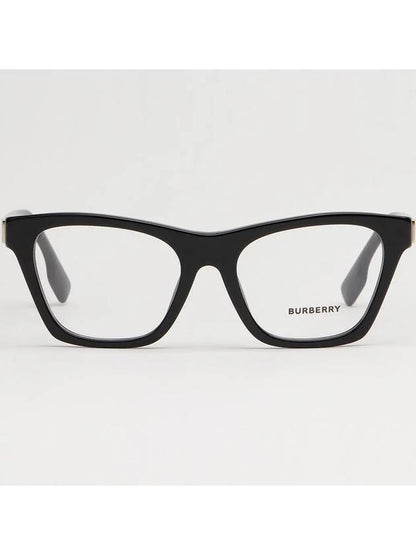 Luxury Burberry Eyewear Demo Square Eyeglasses Black