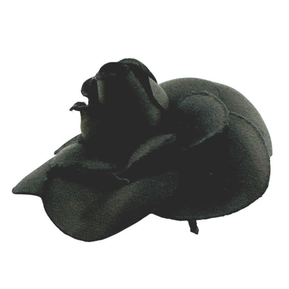 CHANEL Brooch textile black Camelia