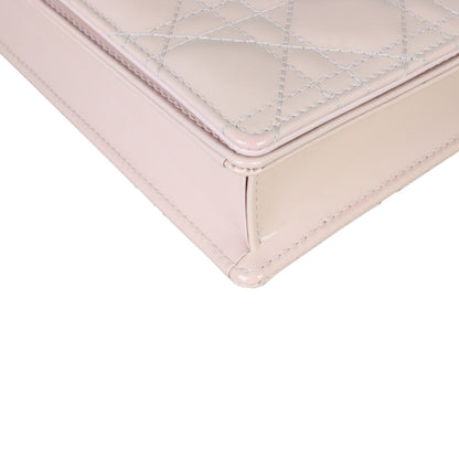 Dior Lady Dior Patent Cannage Pouch