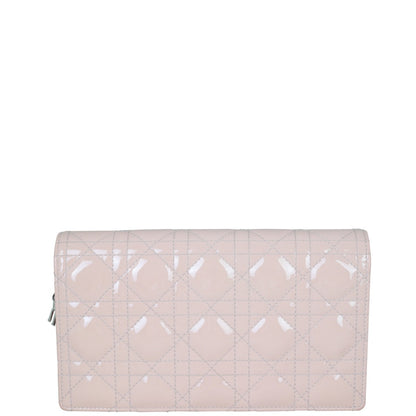 Dior Lady Dior Patent Cannage Pouch