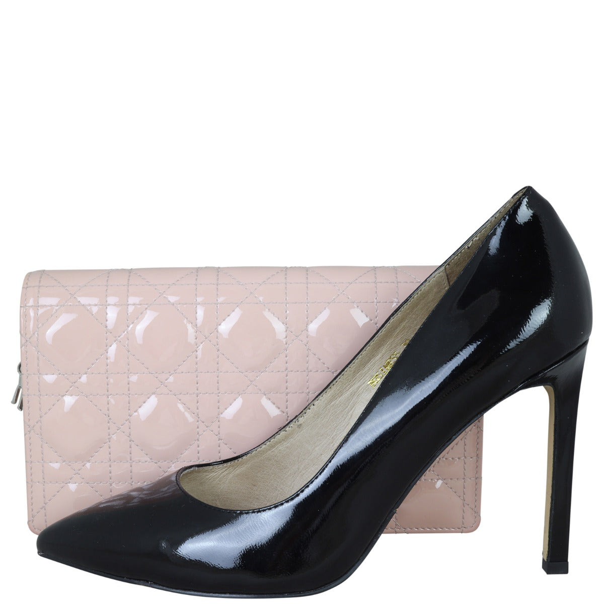 Dior Lady Dior Patent Cannage Pouch