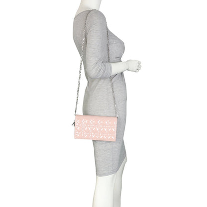 Dior Lady Dior Patent Cannage Pouch