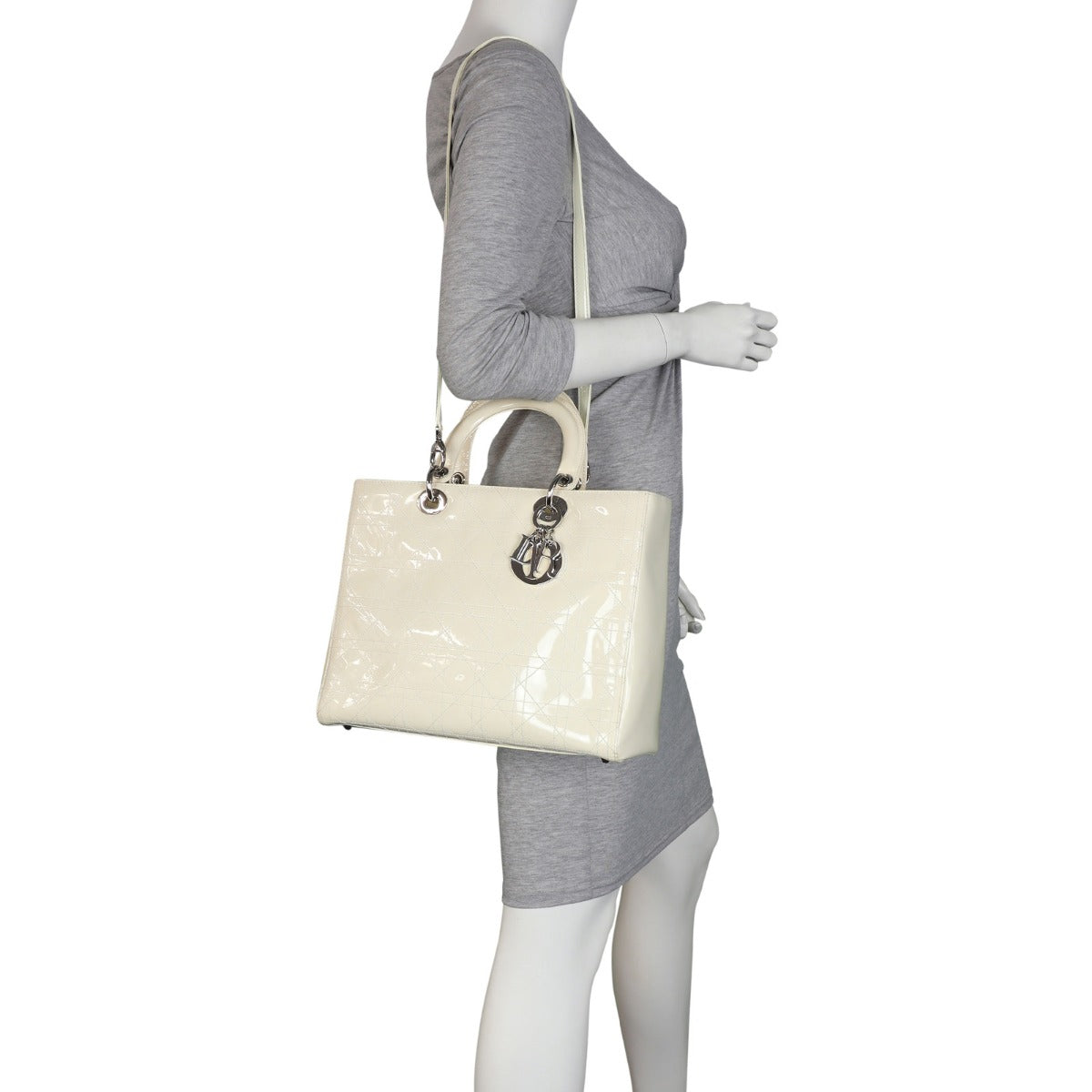 Dior Lady Dior Large Patent