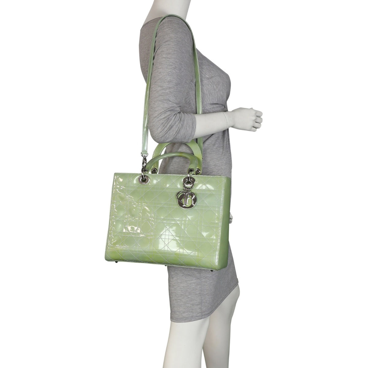 Dior Lady Dior Large Patent