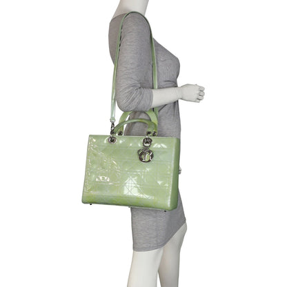 Dior Lady Dior Large Patent