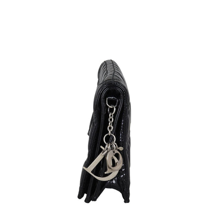 Dior Lady Dior Patent Cannage Clutch