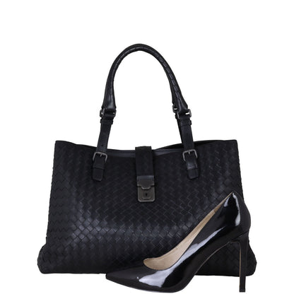 Bottega Veneta Intrecciato Roma Bag Large