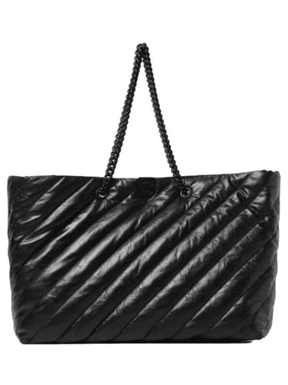 Luxury Balenciaga Trending 2025 Crush Large Quilted Carry All Tote Bag Black