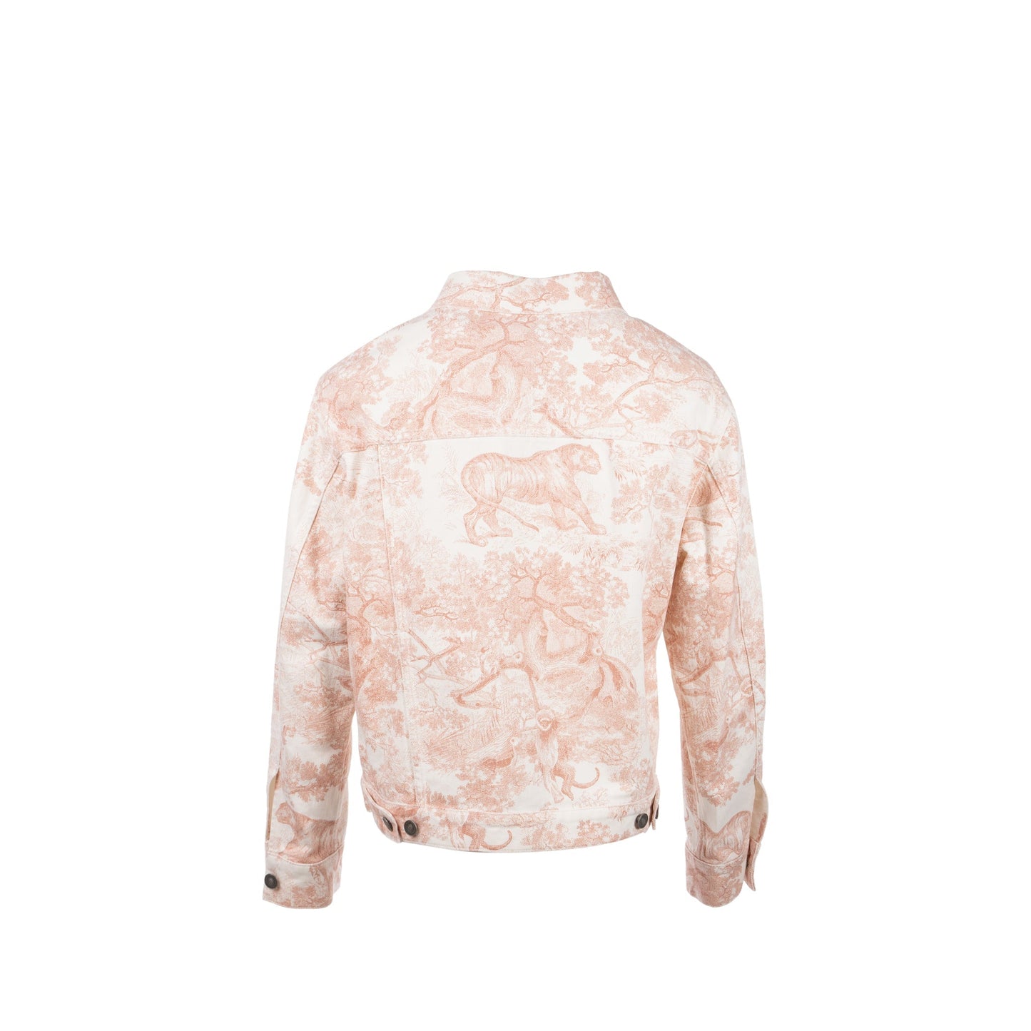 Dior Size 34 graphic print jacket neutrals cotton pink