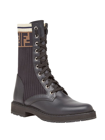 FENDI ROCKOKO COMBAT BOOTS