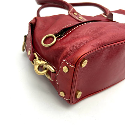 Luxury CELINE | Bags | Luxury CELINE Red Shoulder Bag In Red Contrast Stitching ITR2HEMBIZFS