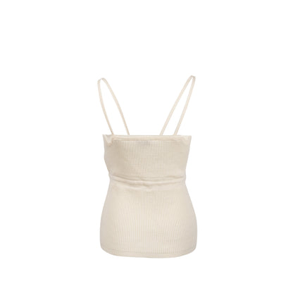 Chanel Size 36 Knit Tank Dress Cotton/Polyamide White