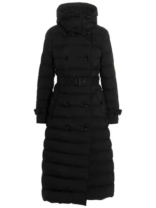 Luxury Burberry WoMen's Detachable Belted Long Padding Black