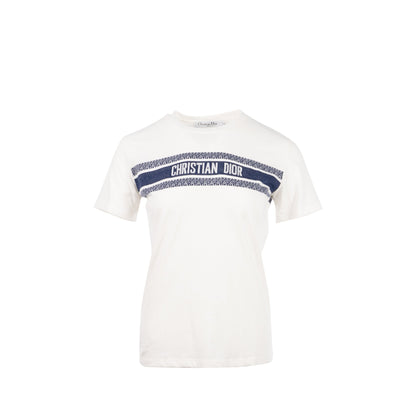 Dior size dioriviera T-Shirt Cotton white / navy