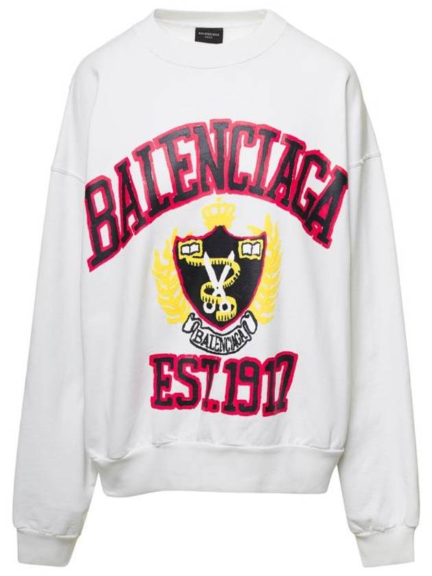 Luxury Balenciaga Trending 2025 Graphic Printing Sweatshirt White