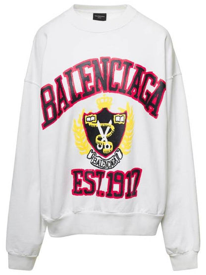 Luxury Balenciaga Trending 2025 Graphic Printing Sweatshirt White