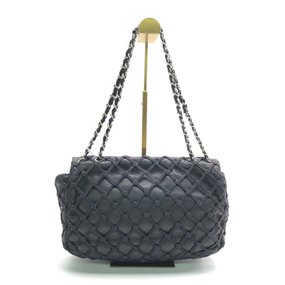 Chanel Lambskin Jumbo Canebiers Net Knots Flap Black, 2011